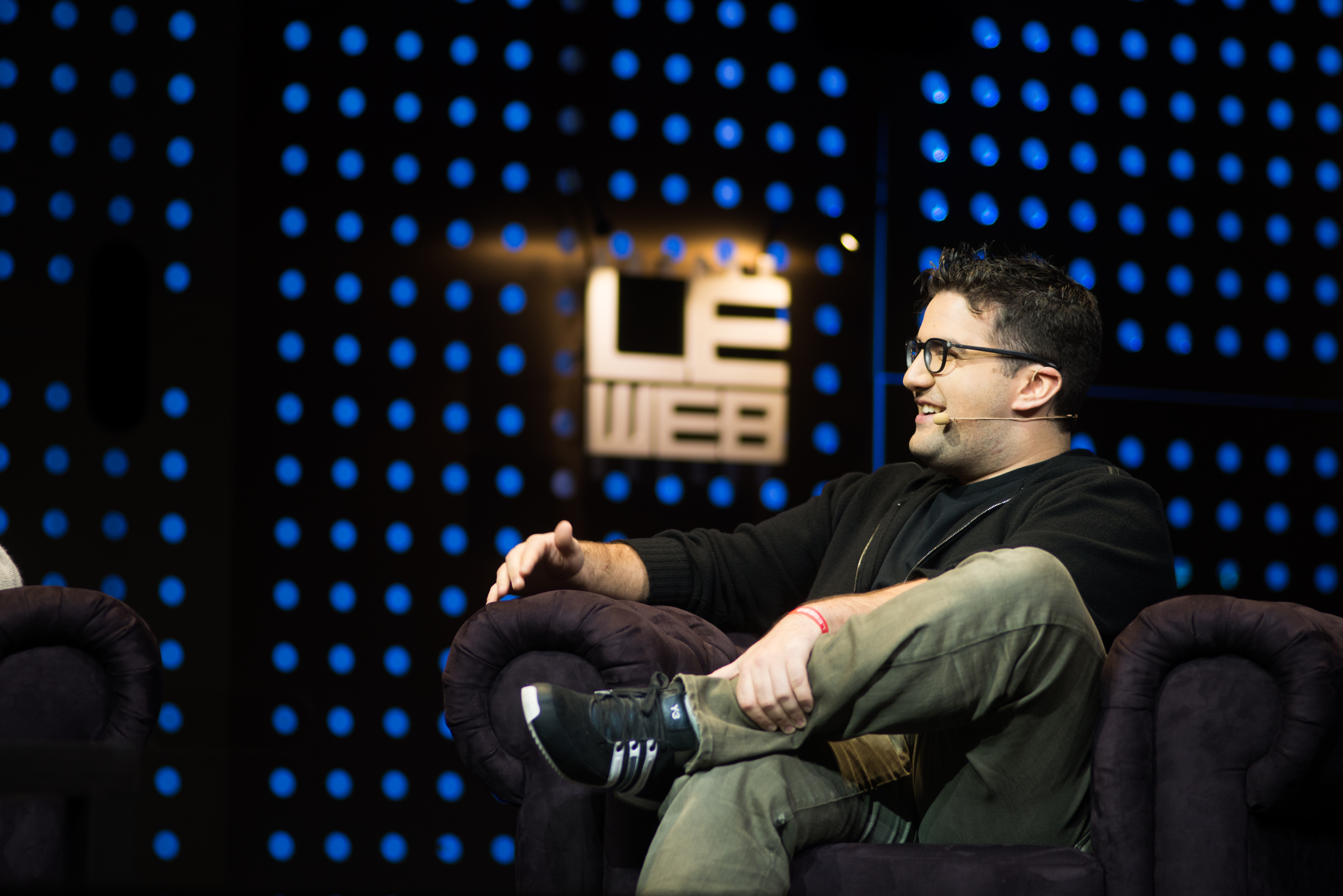On stage at LeWeb Paris